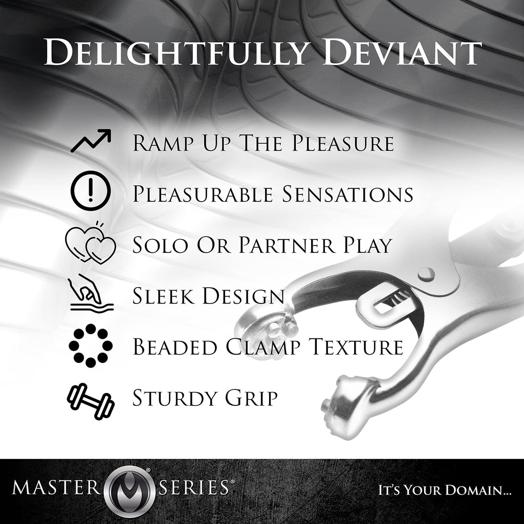 Master Series Deviant Monarch Weighted Nipple Clamps