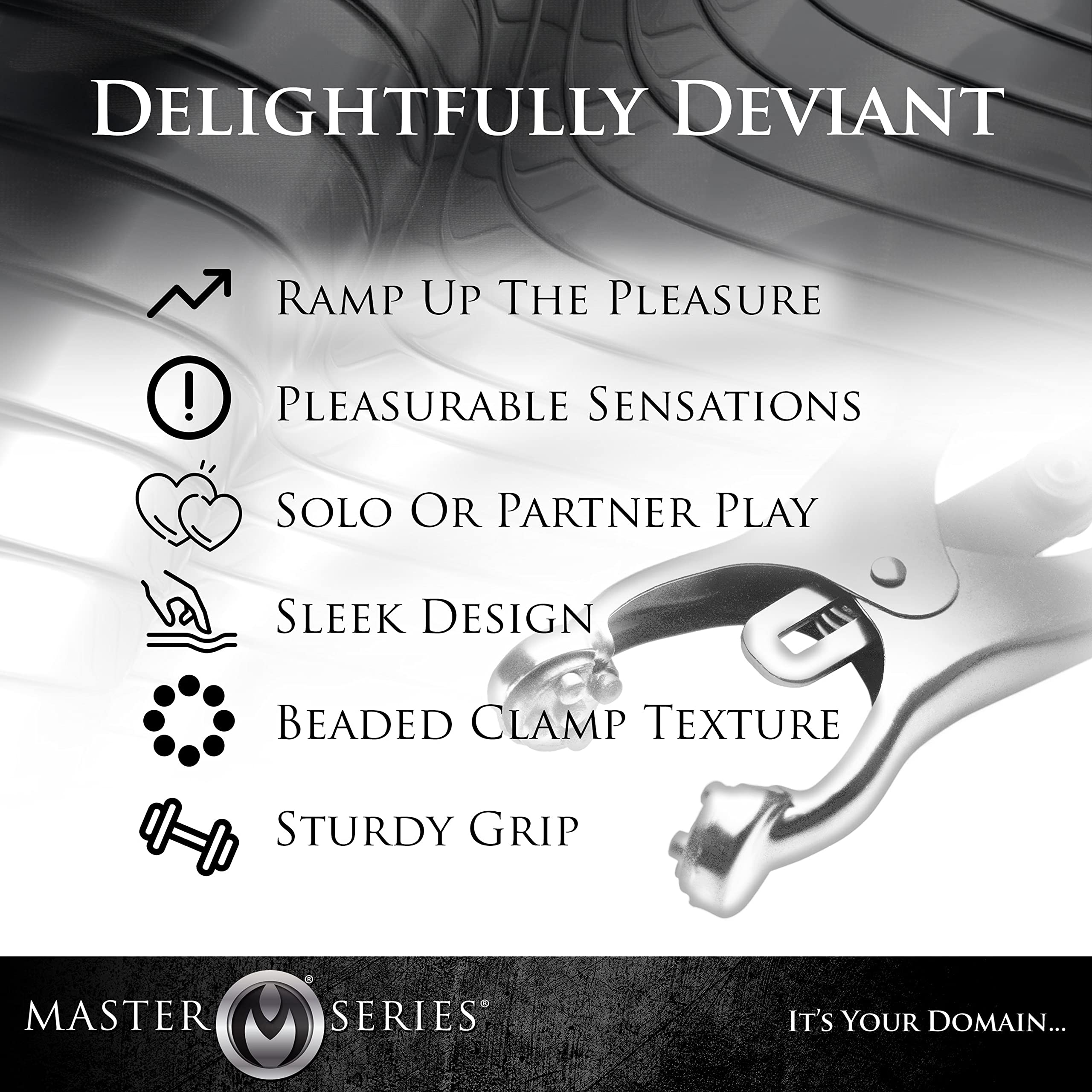 Master Series Deviant Monarch Weighted Nipple Clamps