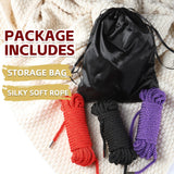 BDSM Shibari Bondage Sex Rope - BDSM Kit Adult Bondage Restraints Set Sex Toys for Women & Couples, 32 Feet 8MM (3 cloors)