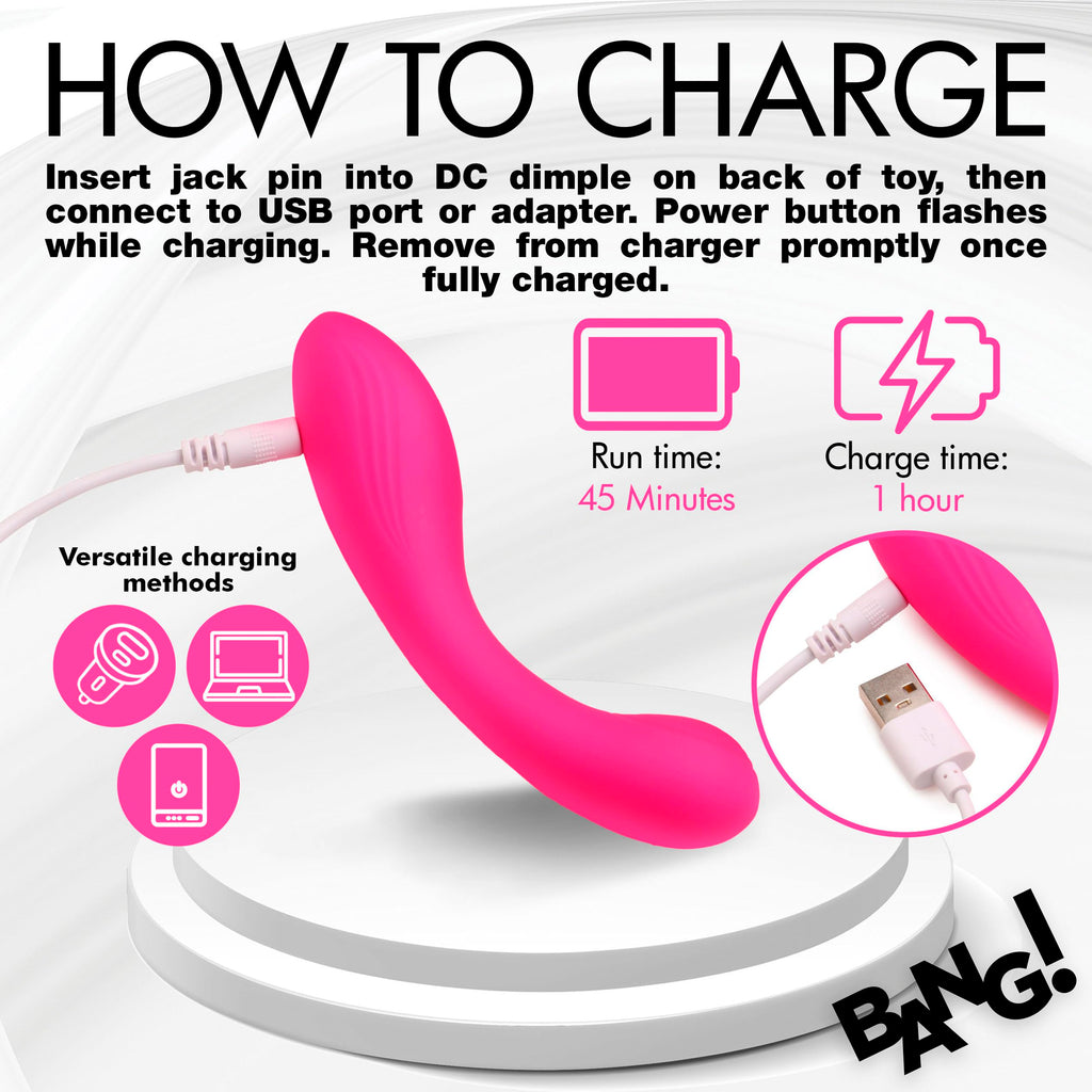 Bang! G-Spot Silicone Vibrator Pink