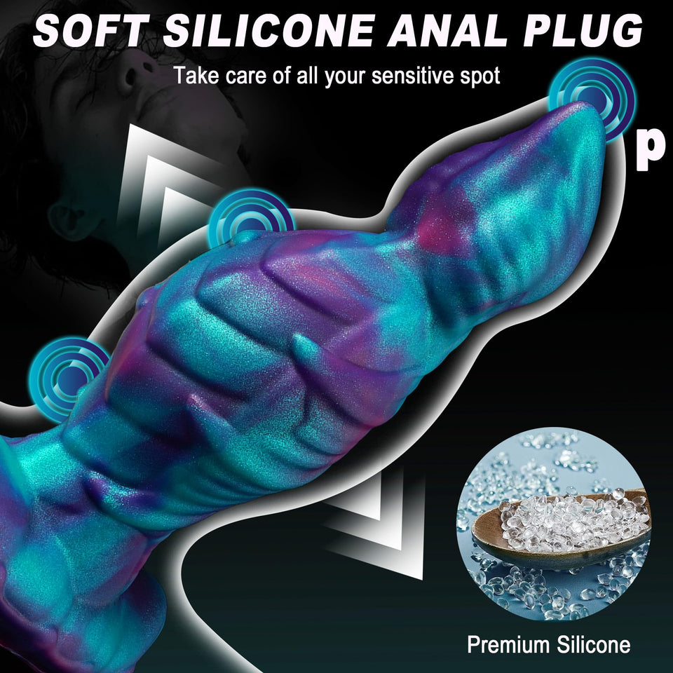 Monster Dildo Fantasy Dildo Anal Dildo Buttplug - 6.7in Dragon Dildo Large Anal Plug Big Butt Plug for Anal Training, Prostate D