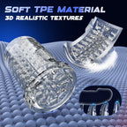 Male Masturbator Sex Toys for Men, Uoffile Adult Sex Toy with 7 Rotating & Thrusting & 10 Vibrating Modes, Dual Motors Pocket Pu