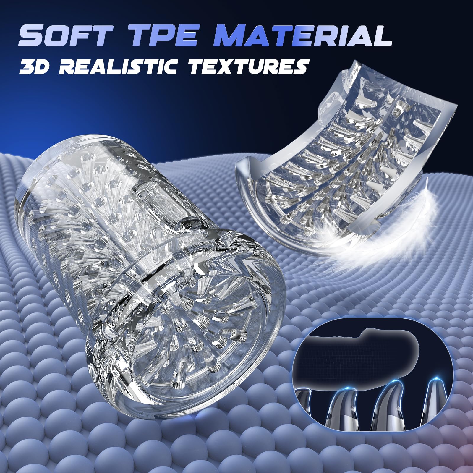 Male Masturbator Sex Toys for Men, Uoffile Adult Sex Toy with 7 Rotating & Thrusting & 10 Vibrating Modes, Dual Motors Pocket Pu