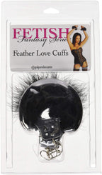 Fetish Fantasy Feather Love Cuffs, Black