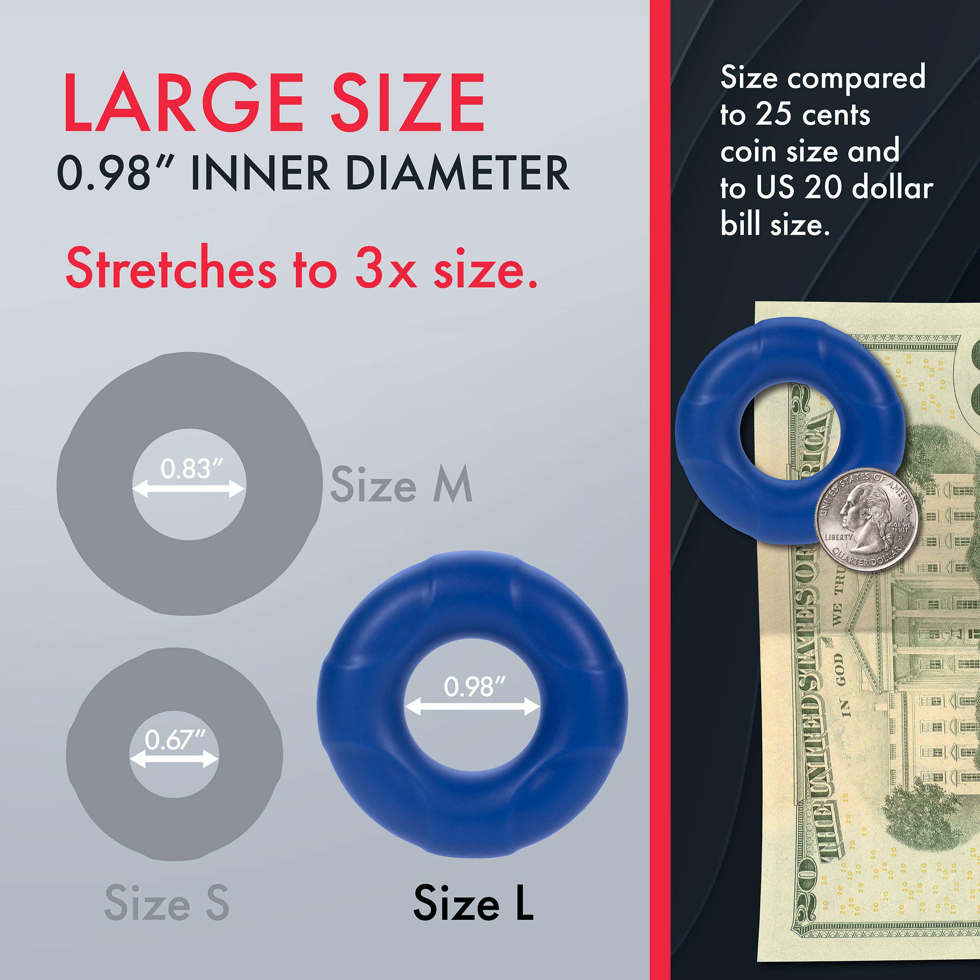 Forto F-33: 25mm Liquid Sil C-Ring Lg Bl