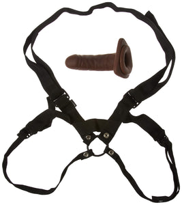 (D) SS BROWN EVERLASTER STUD HOLLOW STRAP ON