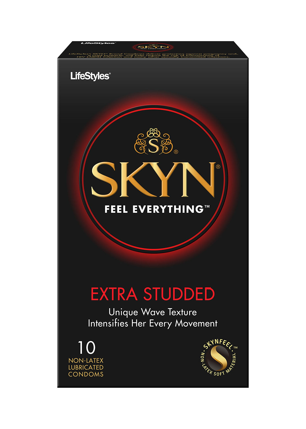 (D) Lifestyles Skyn Extra Stud 10Pk