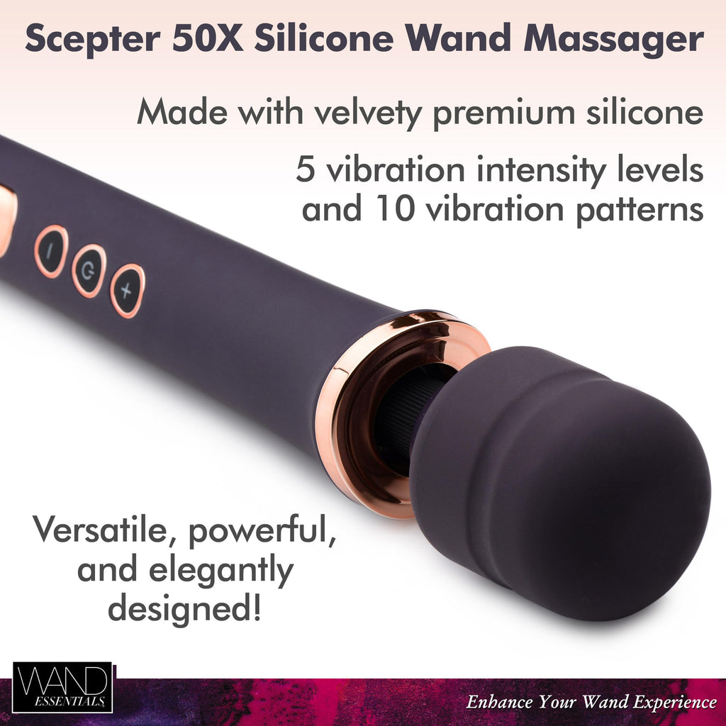 Wand Essentials 50X Scepter Silicone Wand Massager