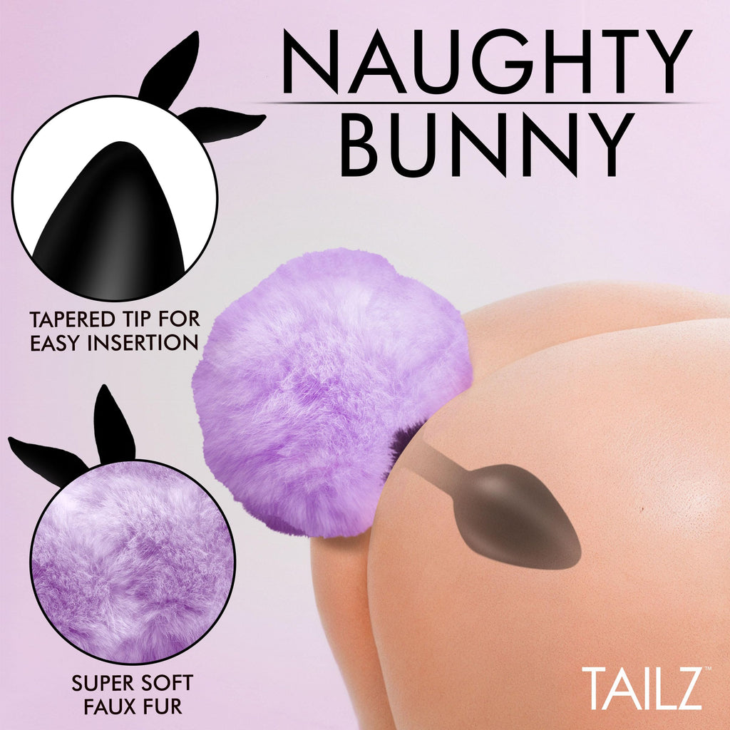 Tailz Fluffy Bunny Tail Sili Plug Pur