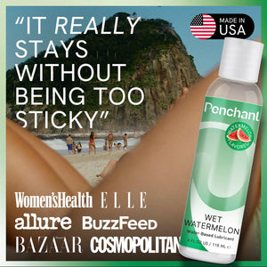 Penchant Water Based Watermelon Flavored Lube for Men, Women and Couples, Personal Lubricant for Sensitive Skin, Unscented, Late