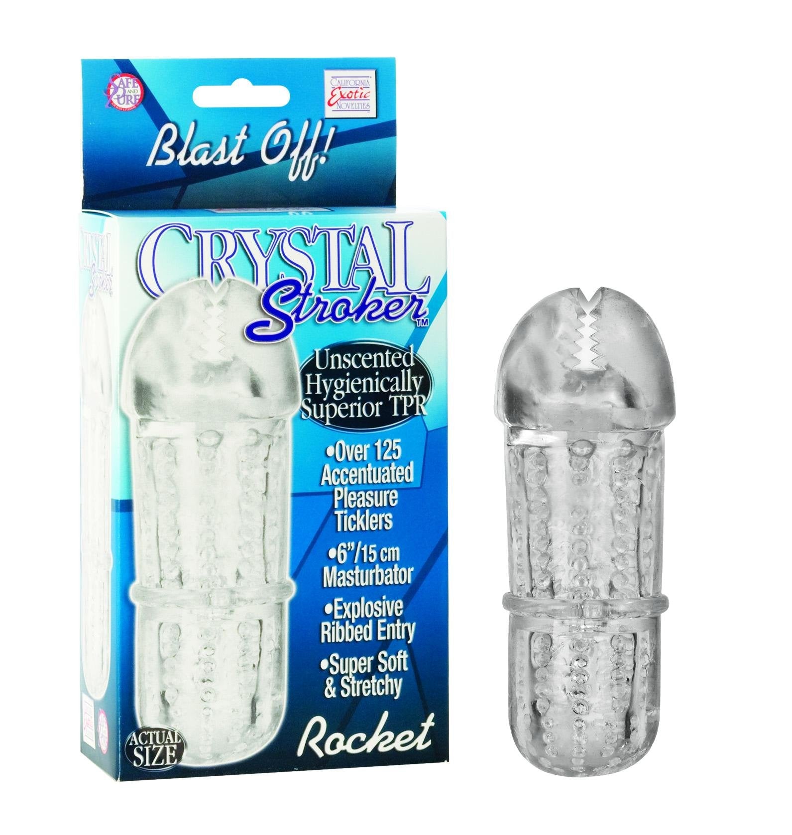 California Exotics Crystal Stroker Masturbator, Rocket