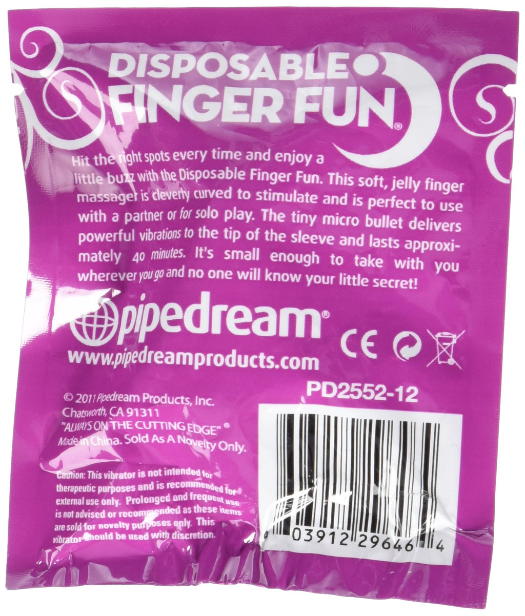 Pipedream Disposable Finger Fun Purple