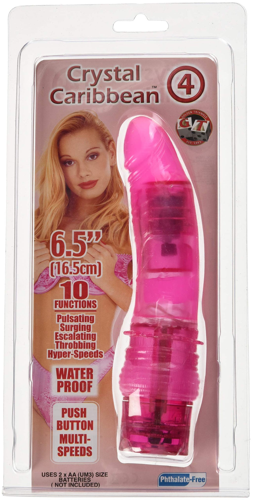 Golden Triangle Crystal Caribbean 4  Pink