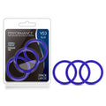 (D) PERFORMANCE VS3 PURE PREMI SILICONE COCKRINGS LARGE INDIGO