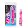 Blush Novelties Naturally Yours Bump N Grind - 6.25 Soft Dildo Strong Adjustable Vibrations G Spot Pleasure Bumps- Thin 1 Thick 