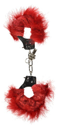 Fetish Fantasy Feather Love Cuffs, Red