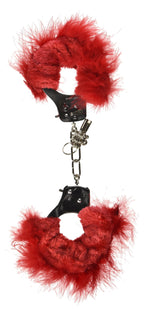 Fetish Fantasy Feather Love Cuffs, Red
