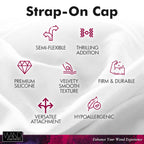 Wand Essentials Strap Cap Wand Harness For Dildos, Black, (Ae137)