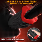 Male Sex Toys for Men - Male Masturbator Deep Throat-Mouth 360 Wrapped 9 Tapping & Vibrating Male Vibrator Penis Pump APP Contro