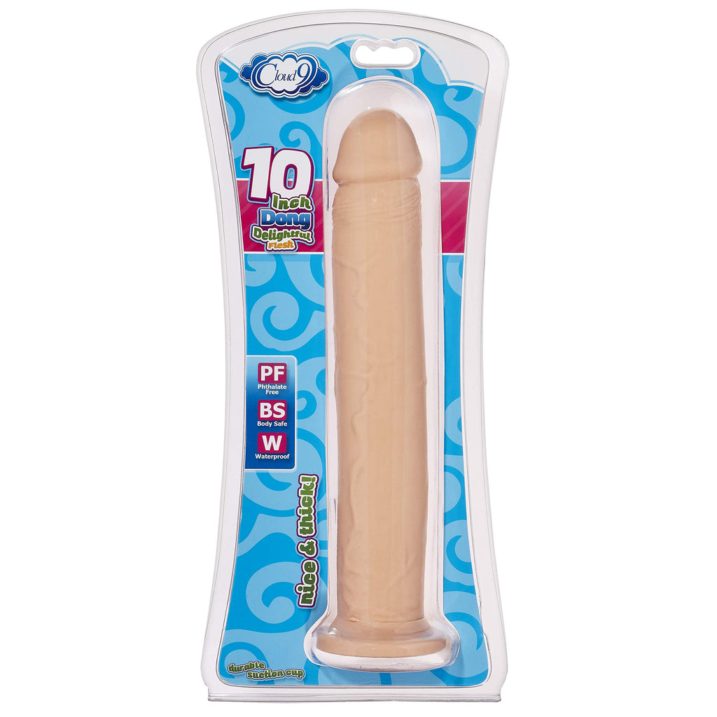 Cloud 9 Novelties Realistic 10'' Monster Dildo With Suction Cup, Beige