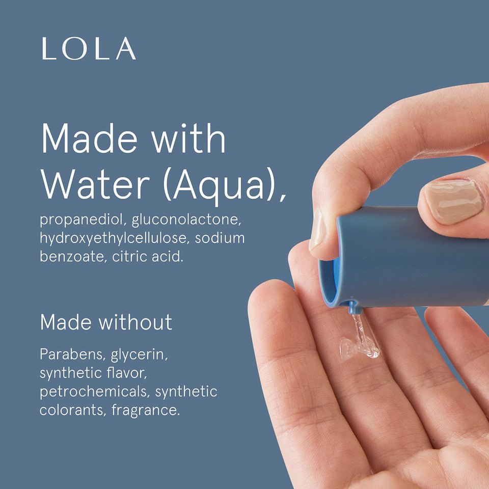 LOLA Personal Lubricant - Water-Based Lube for Couples, Unscented Lubricant & Sex Lubricant, Natural, Anal Safe for Women & Men,