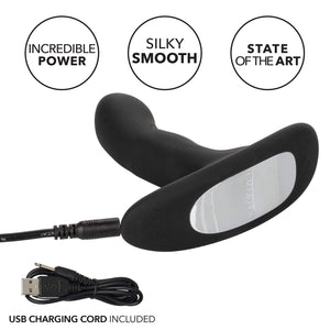 Calexotics Silicone Wireless Rocking Probe - Silicone Vibrator Prostate Anal Plug - Adult Stimulator Fetish Sex Toy For Couples - Black