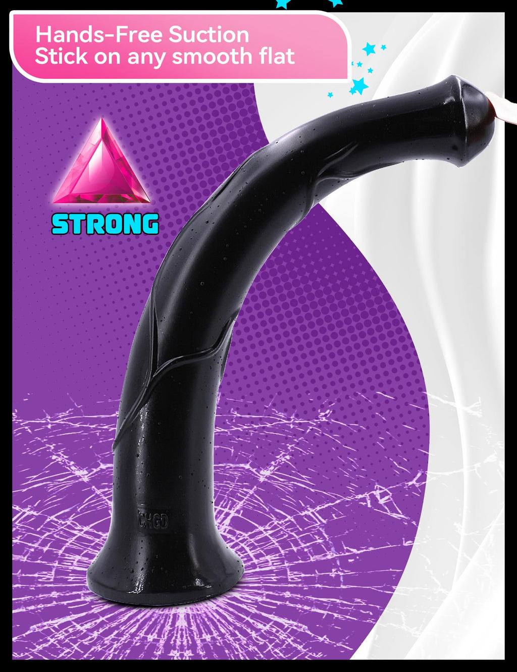 Faak Realistic Horse Dildo 17Inch Huge Thick Animal Dildo Anal Plug For Man Adult Toys For Women And Men Couples (Black)