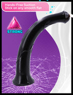 Faak Realistic Horse Dildo 17Inch Huge Thick Animal Dildo Anal Plug For Man Adult Toys For Women And Men Couples (Black)