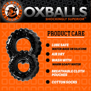 Oxballs Cock Ring Set, Black