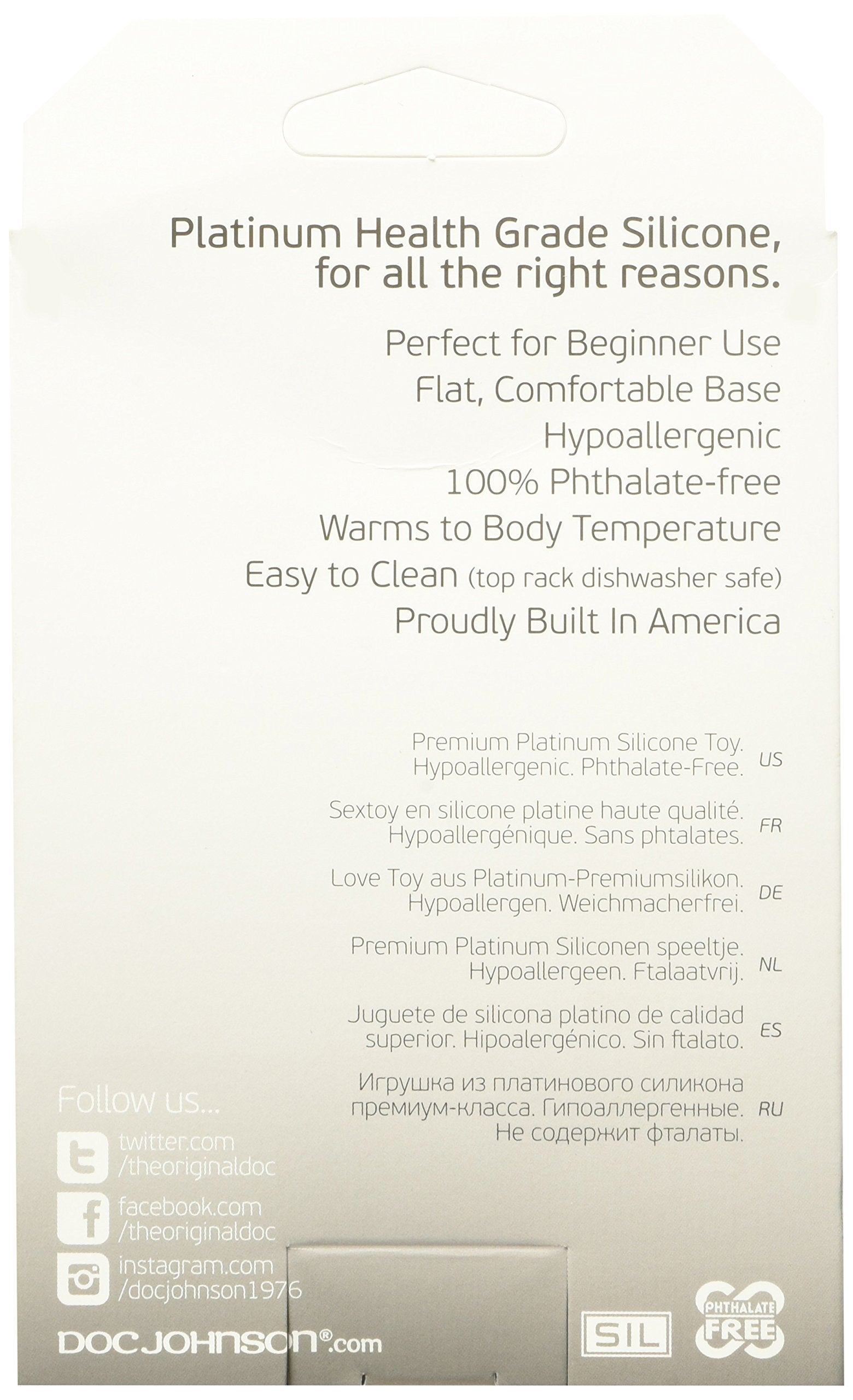 Doc Johnson Platinum Premium Silicone  The Minis  Spade  Medium  40 In Long And 15 In Wide  Butt Plug  Petite Anal Toy