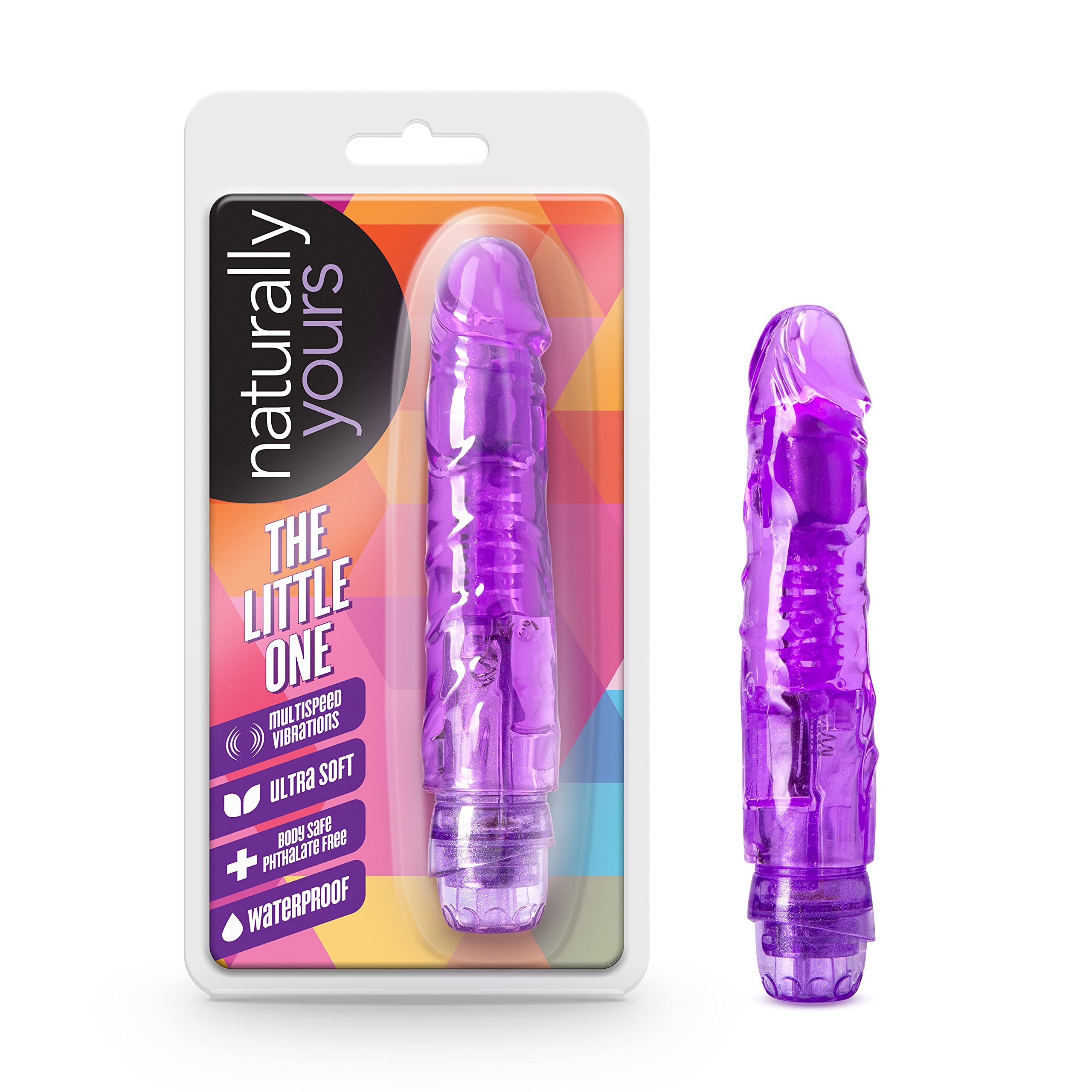Blush Novelties The Little One - Small 6 3/4 Inch Vibrating Dildo - Flexishaft 2.0 Conforms to Your Body - Soft Body Safe - IPX7