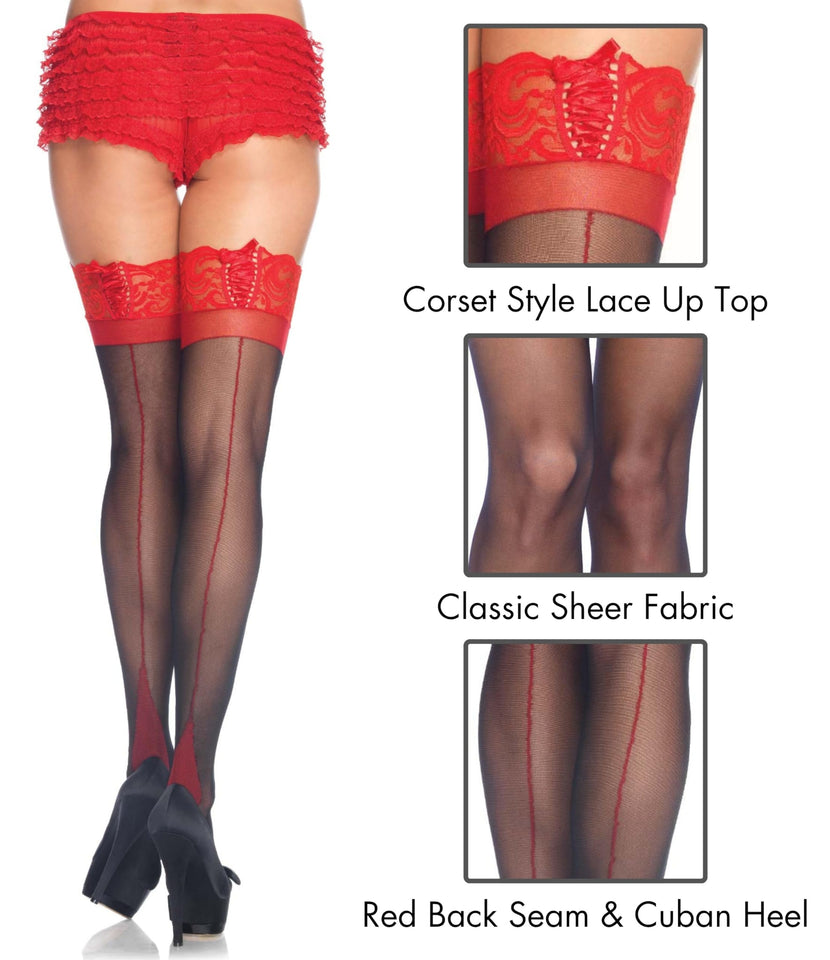 Lycra Sheer Cuban Heel Thi Hi