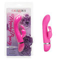 CalExotics 12-Function Waterproof Silicone Dual Simulator Dual Motor Foreplay Frenzy Bunny G-Spot Massager Vibrator, Pink