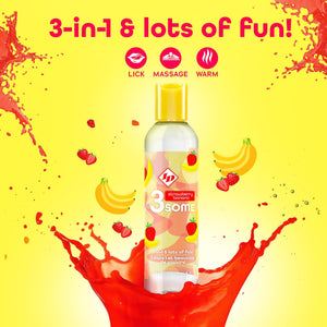 Id 3Some Strawbr Banana Water-Based Lube