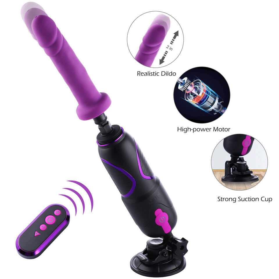 Hismith Pro Traveler 2.0, Portable Sex Machine with KlicLok System, Programmable Love Machine with Wireless Remote + APP Control
