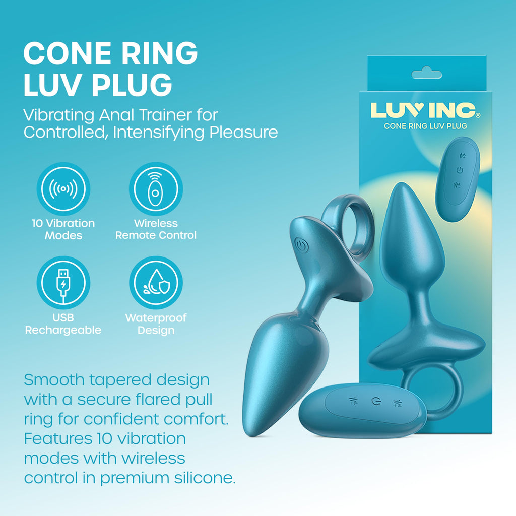 Luv Inc Cr82 Cone Ring Luv Plug Met Blu