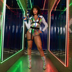 Leg Avenue 3Pc.Galaxy Girl, Includes Lame Multicolor Color