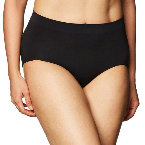 Bali Womens One Smooth U All Over Smoothing Brief, Black, Medium/6
