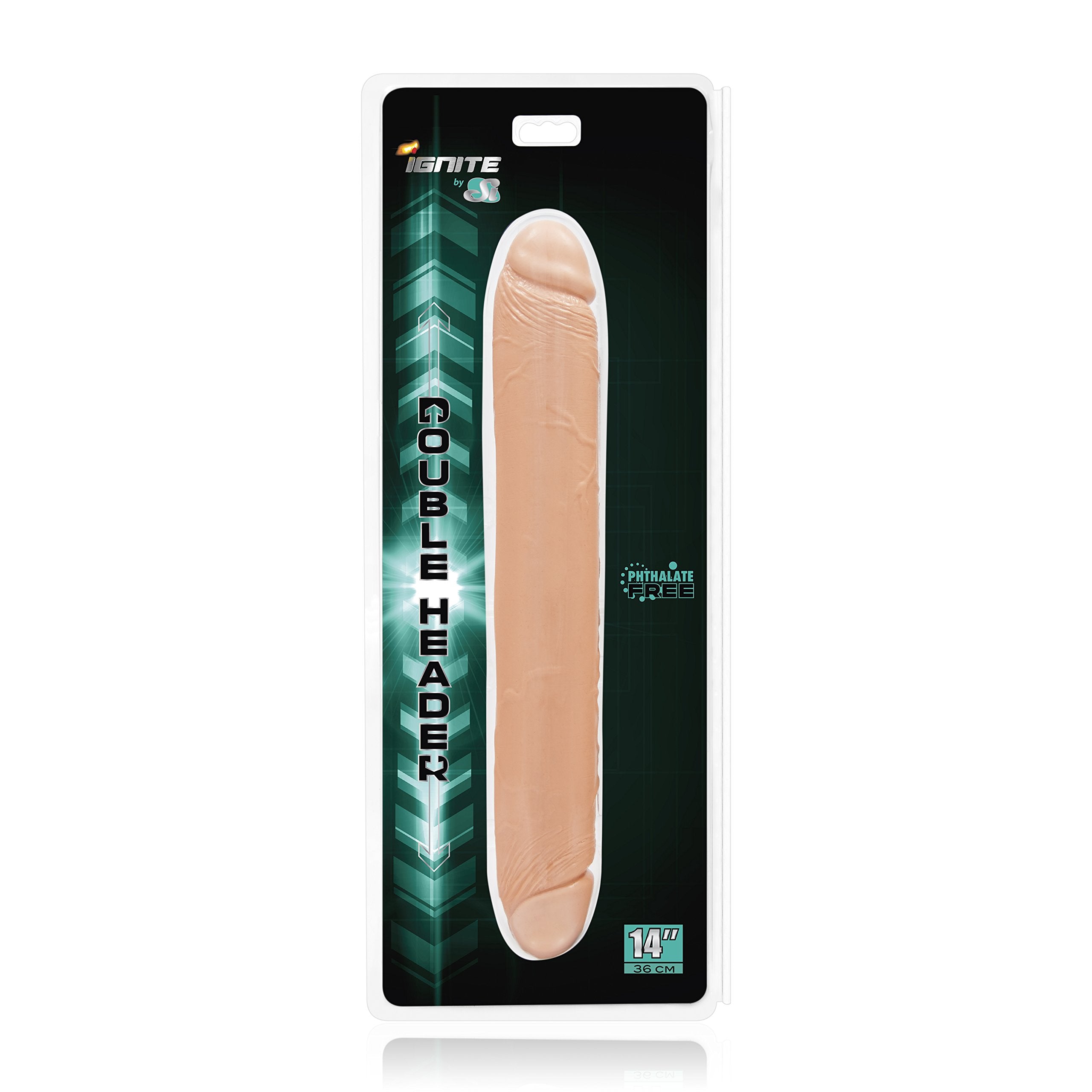 Si Novelties Double Dong, Flesh, 14 Inch, 23.04 Ounce