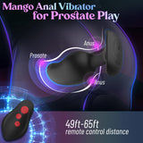 Vibrating Butt Plug Large Prostate Massager, Estim Anal Plug Male Anal Sex Toys, 8 Electric Shock & Vibrating Anal Dildo Vibrato