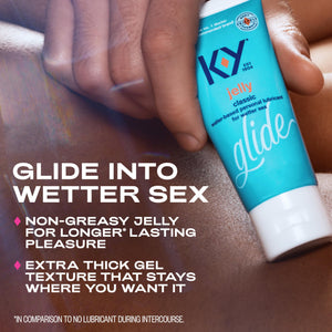 K-Y Jelly Water Based Lube For Sex, Anal Lube, Non-Greasy Water Based Personal Lubricant, pH Friendly Sex Lube Can Be Used With