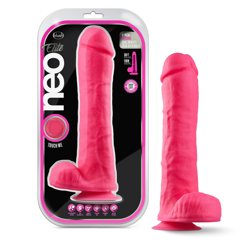 Neo Elite - 11 Inch Silicone Neon Pink