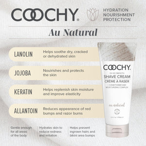 Coochy Shave Cream Au Natural 12.5Oz