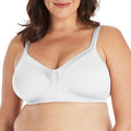 PLAYTEX Womens 18 Hour Silky Soft Smoothing Wireless Bra, Full-coverage T-shirt Single Or 2-pack Bras, White, 44B US