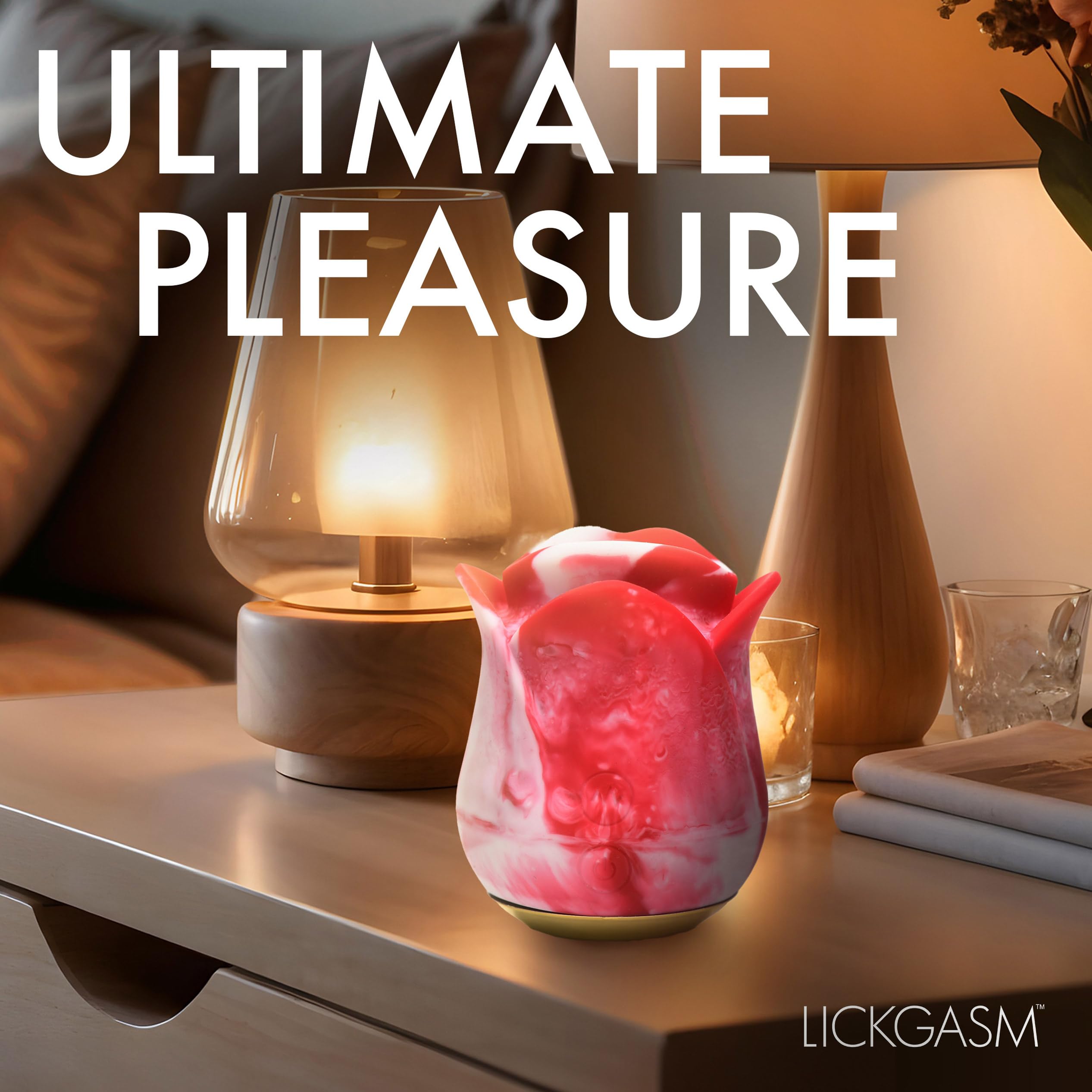 Lickgasm Kissing & Vibrating Rose Swirl