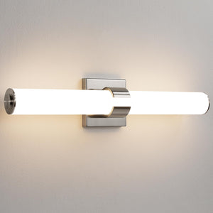 Aijiasi Brushed Nickel Vanity Lights - 22 Inch Modern Vanity Light Fixtures With Acrylic Shade, 28W Led 3000K Over Mirror Bathro
