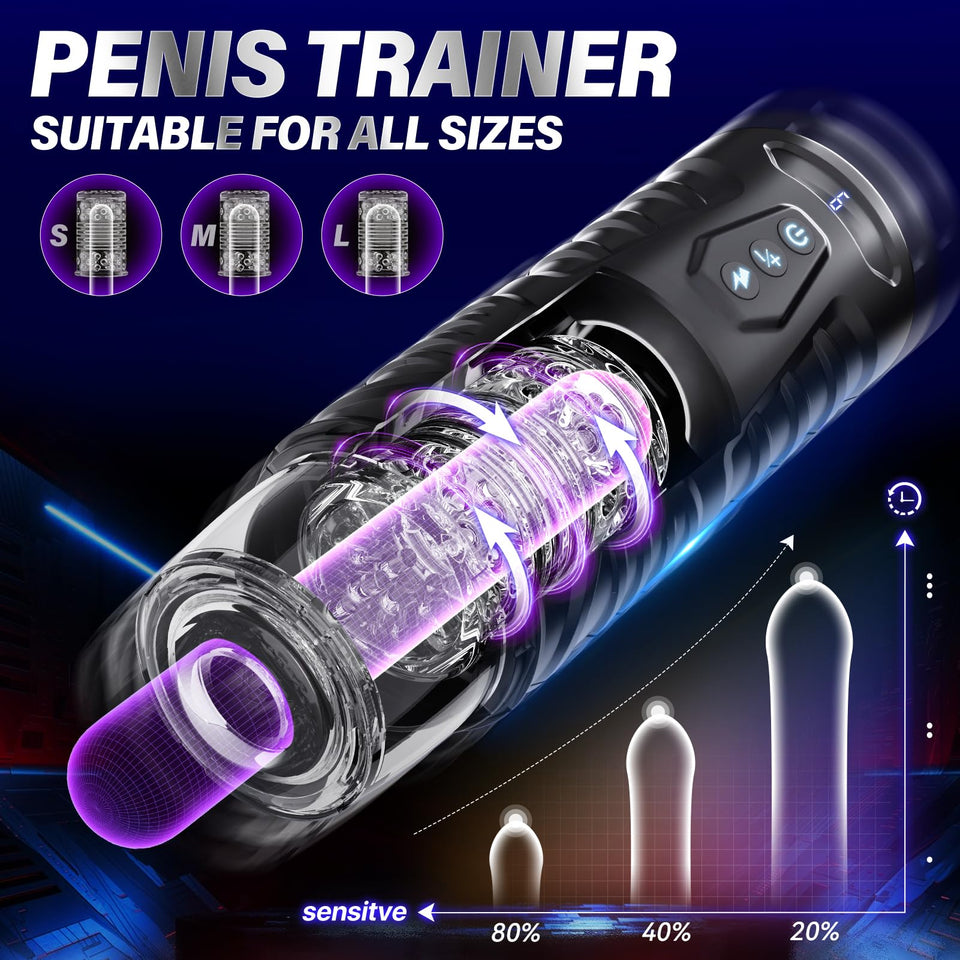 Automatic Male Masturbator Sex Toys for Men - Adult Toy Male Sex Toys with 7 Thrusting & 7 Rotating Modes,Hands Free Pocket Puss