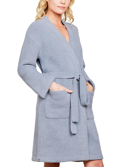 Barefoot Dreams CozyChic Solid Robe, Moonbeam, S/M