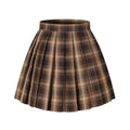 Beautifulfashionlife Girls High Waist A-Line Pleated Japan Anime Skirts Costumes (Dark Brown Mixed White 7-8Years)