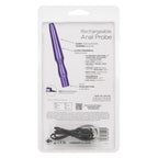 Rechargeable Anal Probe Metallic Purple